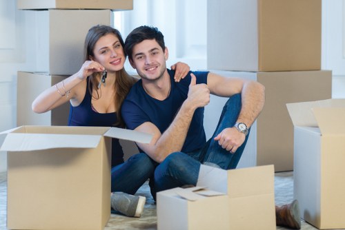 Office removals team planning a business move in Kingston upon Thames