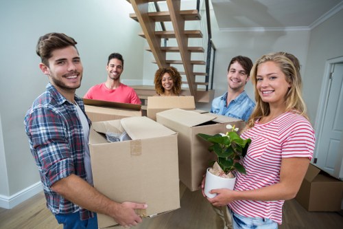 Waste disposal and recycling items prepared for lawful removal