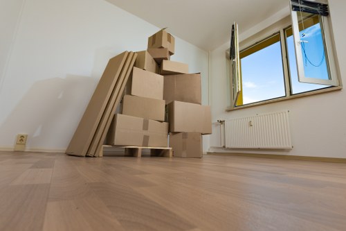 Removal van outside a Kingston upon Thames residential property