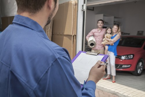 Removal van outside a residential property in Kingston upon Thames