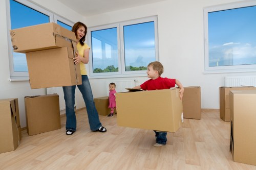 Team member reviewing safety procedures before a removal job
