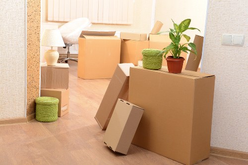 Local packing team organising household items for a Kingston move