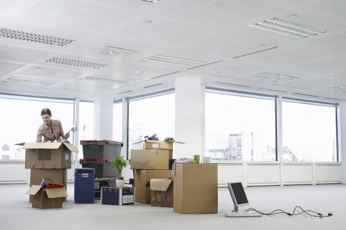 Commercial furniture pick-up for an office in Kingston upon Thames
