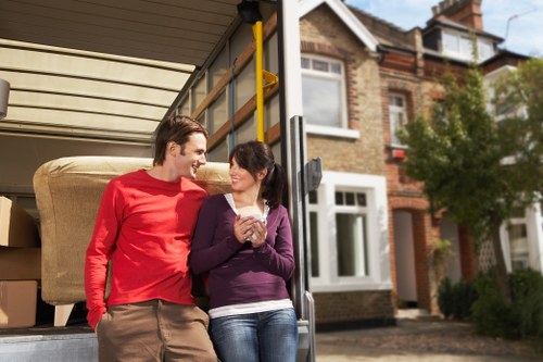 Small removals van supporting a residential move in Kingston upon Thames